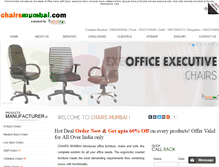 Tablet Screenshot of chairsmumbai.com